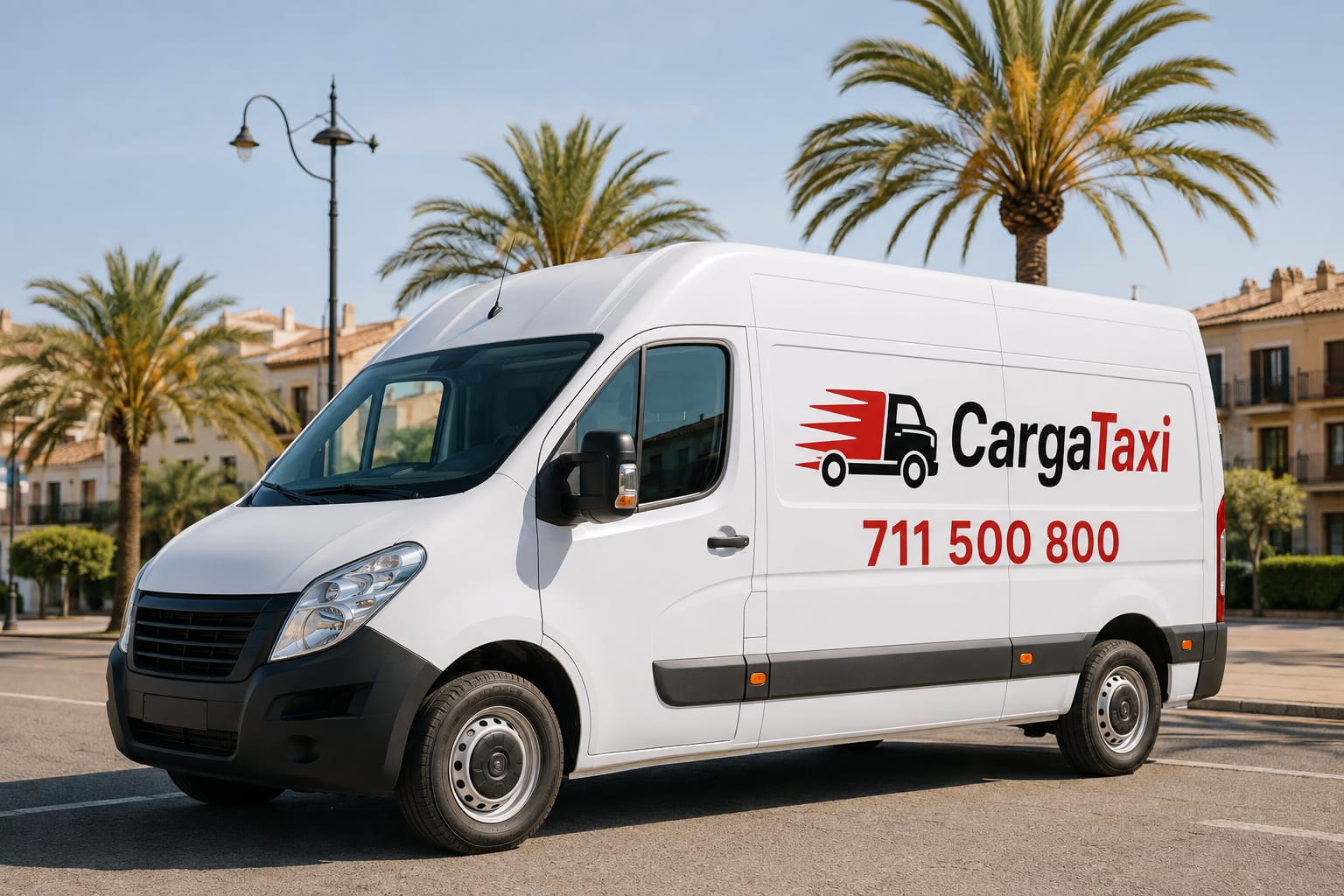 Furgoneta CargaTaxi lista para transporte de mercancías